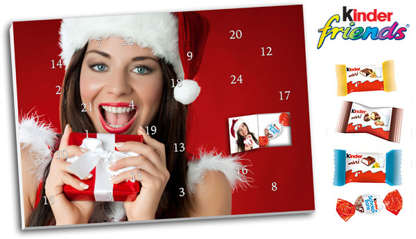 Foto Adventskalender mit Kinder®-Schokolade